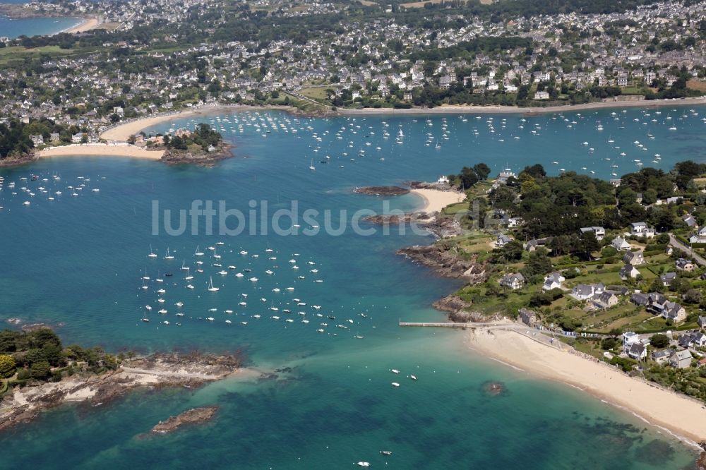 Luftaufnahme Lancieux - Meeres-Küste im Ortsteil L' Islet in Lancieux in Bretagne, Frankreich