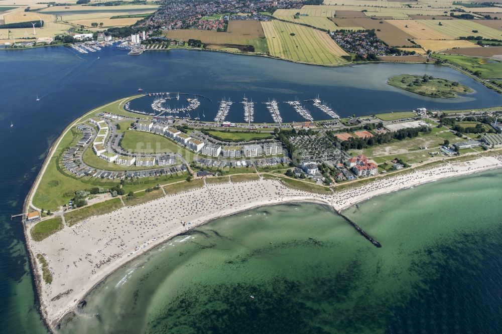 Luftbild Fehmarn - Meeres-Küste der Ostsee in Burg auf Fehmarn im Bundesland Schleswig-Holstein