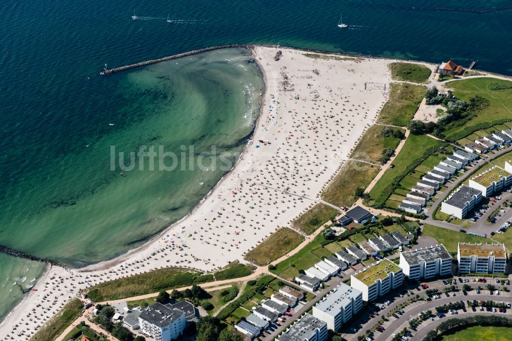 Fehmarn von oben - Meeres-Küste der Ostsee in Burg auf Fehmarn im Bundesland Schleswig-Holstein