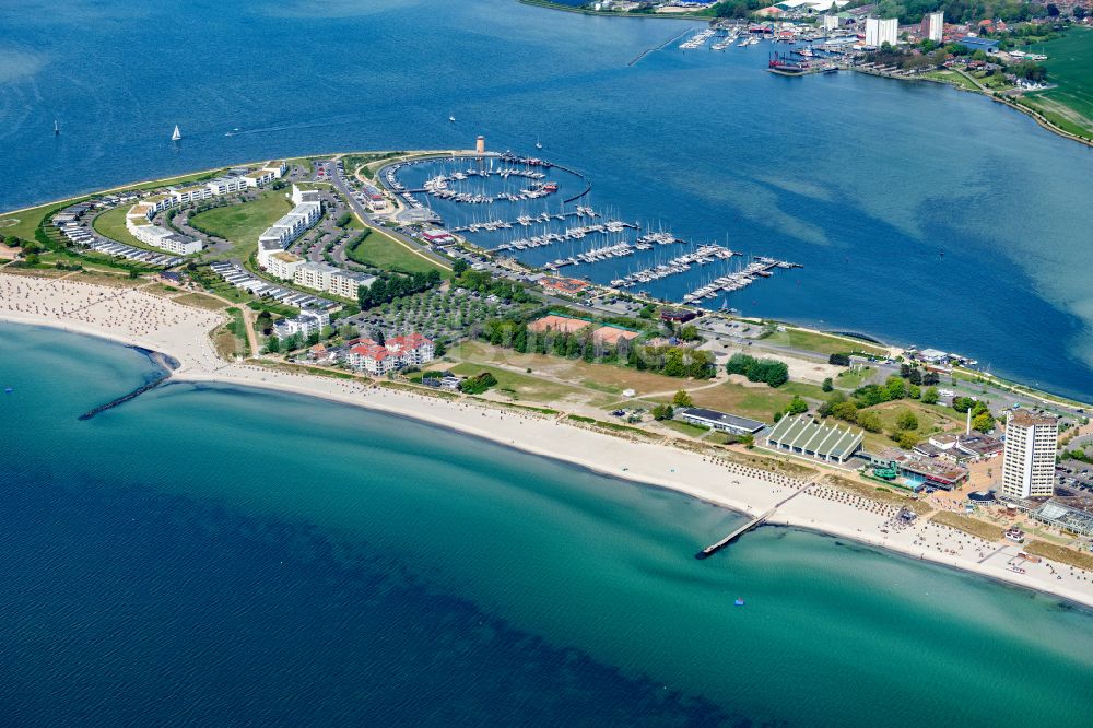 Luftbild Fehmarn - Meeres-Küste der Ostsee in Burg auf Fehmarn im Bundesland Schleswig-Holstein