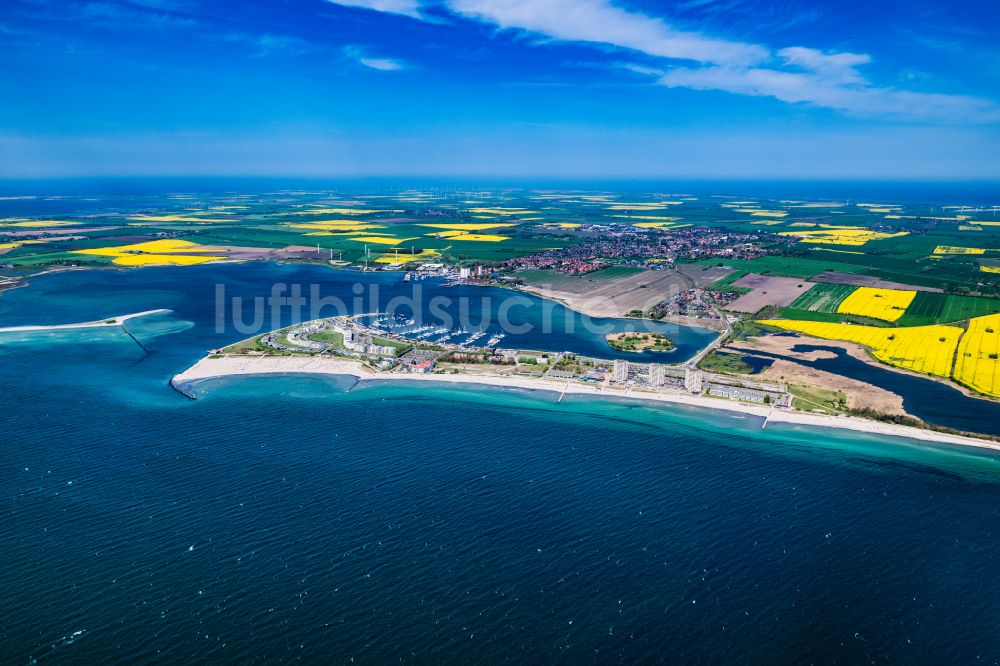 Luftbild Fehmarn - Meeres-Küste der Ostsee in Burg auf Fehmarn im Bundesland Schleswig-Holstein