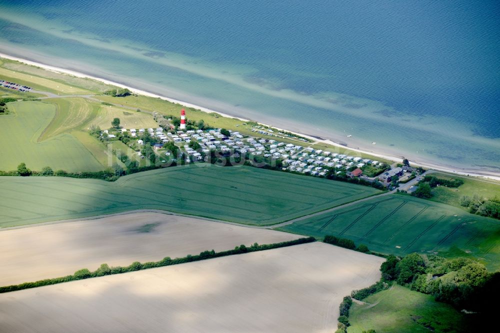 Luftaufnahme Falshöft - Meeres-Küste der Ostsee in Falshöft im Bundesland Schleswig-Holstein