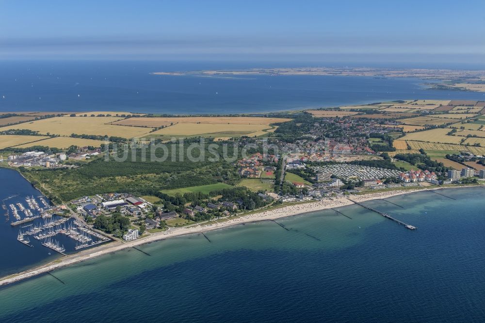 Luftbild Großenbrode - Meeres-Küste der Ostsee in Großenbrode im Bundesland Schleswig-Holstein