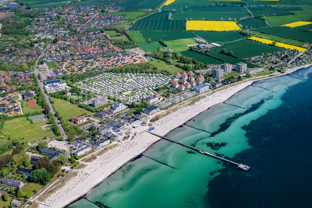 Luftbild Großenbrode - Meeres-Küste der Ostsee in Großenbrode im Bundesland Schleswig-Holstein