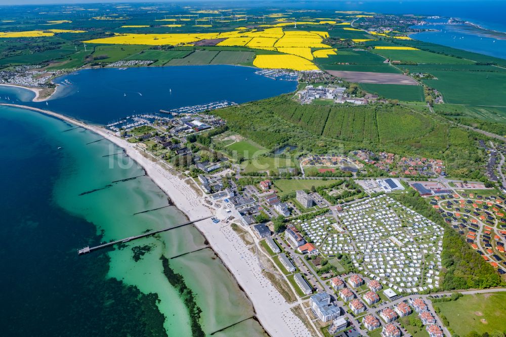 Luftbild Großenbrode - Meeres-Küste der Ostsee in Großenbrode im Bundesland Schleswig-Holstein