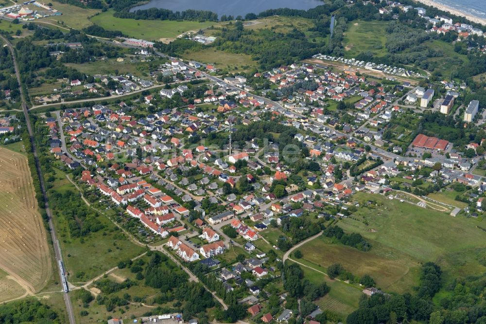 Luftbild Heringsdorf - Meeres-Küste der Ostsee in Heringsdorf auf der Insel Usedom im Bundesland Mecklenburg-Vorpommern