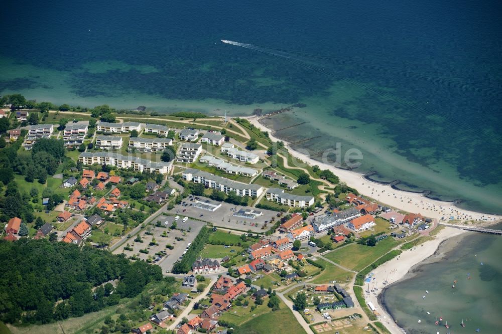 Hohwacht aus der Vogelperspektive: Meeres-Küste der Ostsee in Hohwacht im Bundesland Schleswig-Holstein