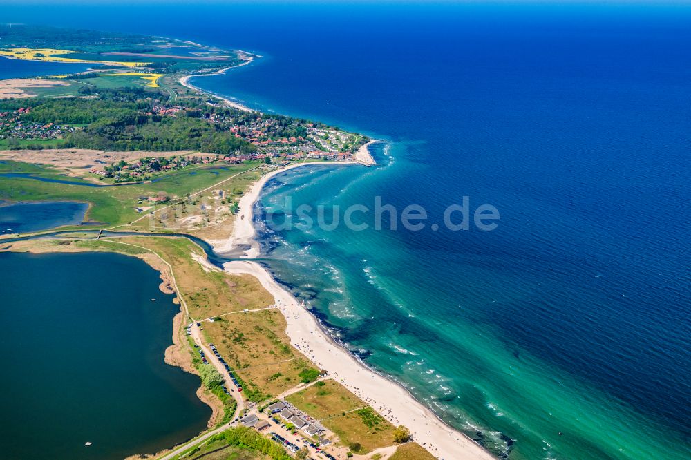 Hohwacht aus der Vogelperspektive: Meeres-Küste der Ostsee in Hohwacht im Bundesland Schleswig-Holstein