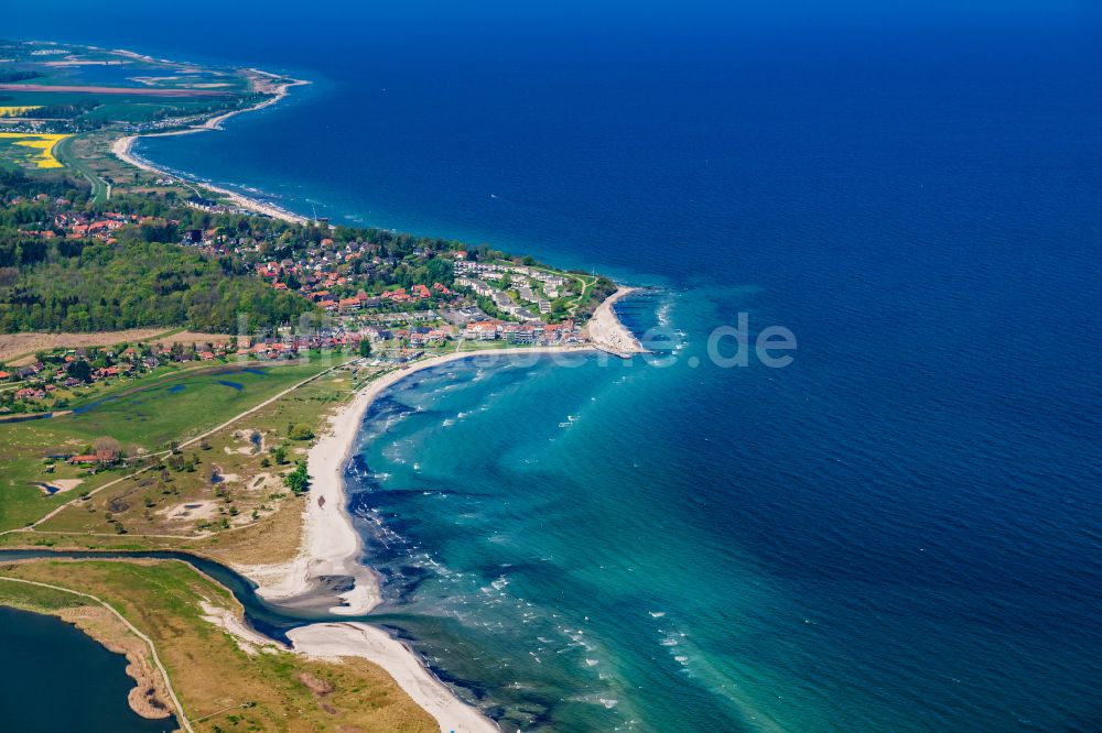 Luftbild Hohwacht - Meeres-Küste der Ostsee in Hohwacht im Bundesland Schleswig-Holstein