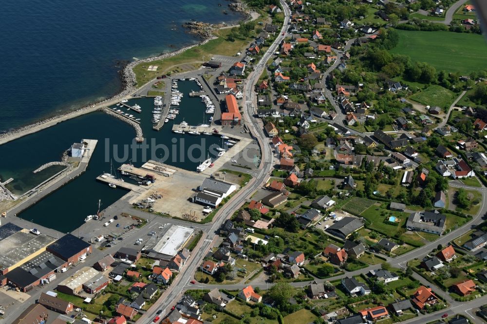 Luftbild Allinge - Meeres-Küste der Ostsee auf der Insel Bornholm in Allinge in Region Hovedstaden, Dänemark