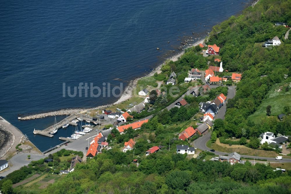 Luftbild Hasle - Meeres-Küste der Ostsee auf der Insel Bornholm in Hasle in Region Hovedstaden, Dänemark