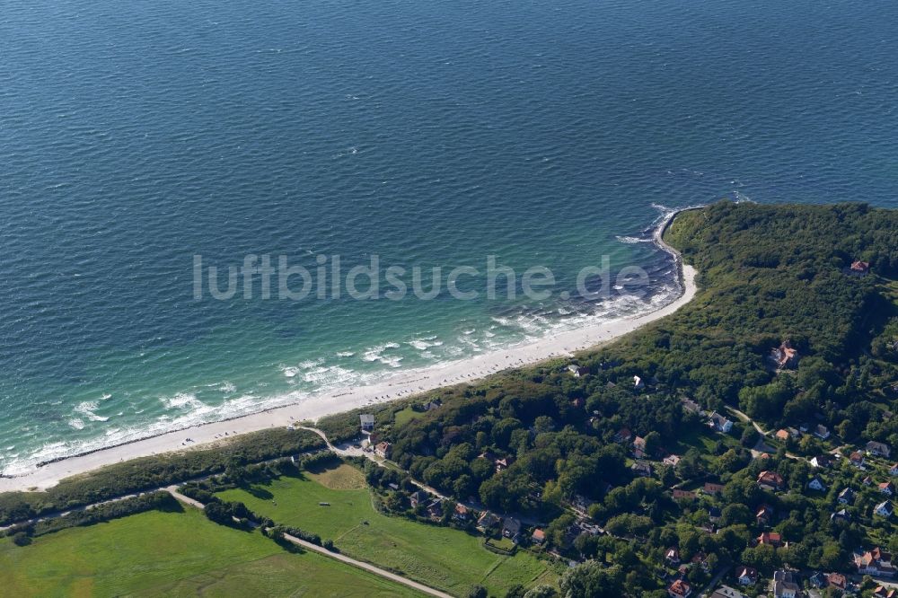 Luftbild Insel Hiddensee - Meeres-Küste der Ostsee auf der Insel Hiddensee im Bundesland Mecklenburg-Vorpommern