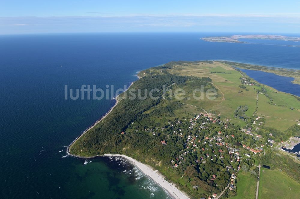 Luftbild Insel Hiddensee - Meeres-Küste der Ostsee auf der Insel Hiddensee im Bundesland Mecklenburg-Vorpommern