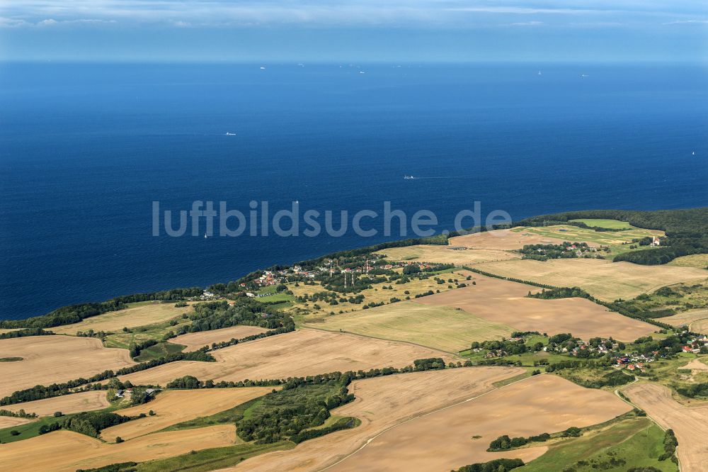 Lohme von oben - Meeres-Küste der Ostsee in Lohme im Bundesland Mecklenburg-Vorpommern, Deutschland