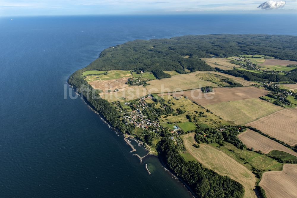 Luftbild Lohme - Meeres-Küste der Ostsee in Lohme im Bundesland Mecklenburg-Vorpommern, Deutschland