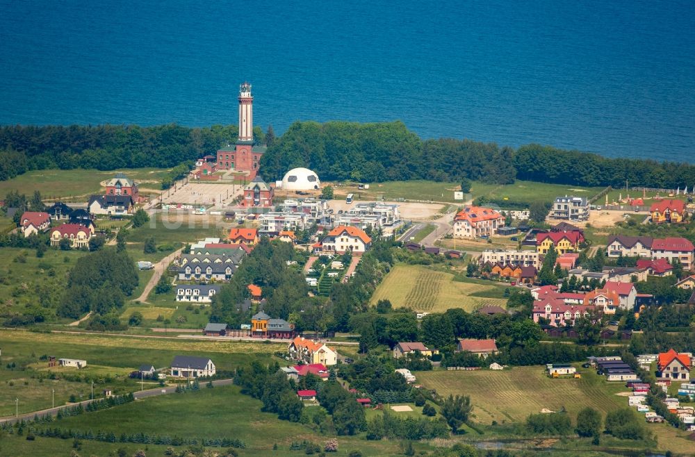 Luftbild Niechorze Horst - Meeres-Küste Ostsee in Niechorze Horst in Westpommern, Polen