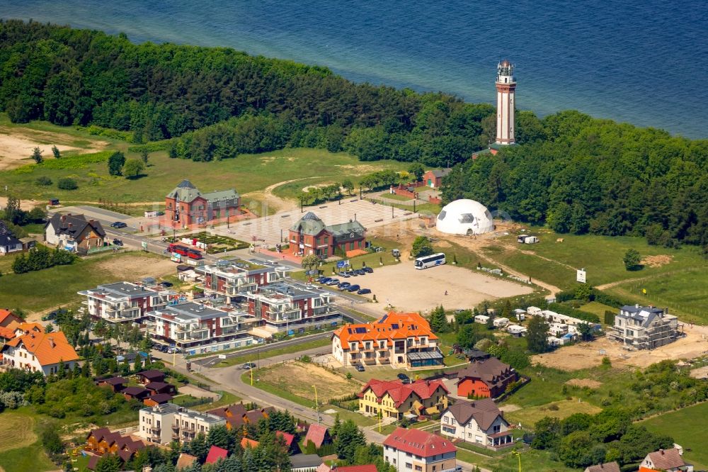 Luftbild Niechorze Horst - Meeres-Küste Ostsee in Niechorze Horst in Westpommern, Polen