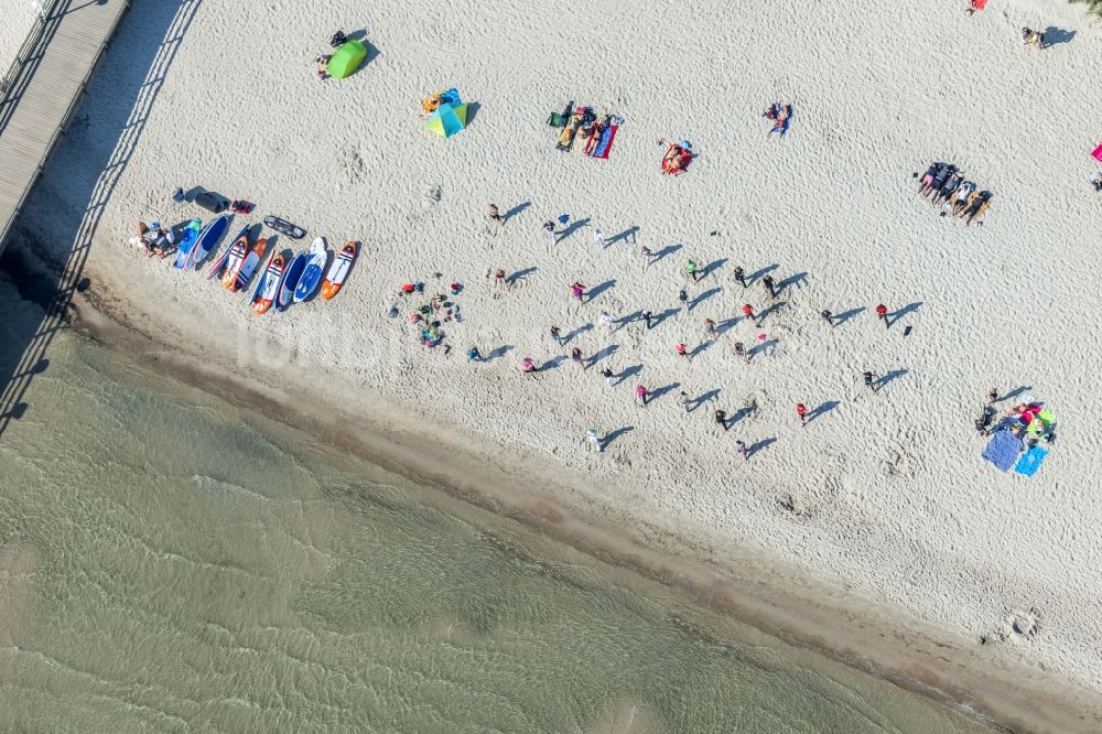 Luftbild Timmendorfer Strand - Meeres-Küste der Ostsee in Niendorf/Ostsee im Bundesland Schleswig-Holstein