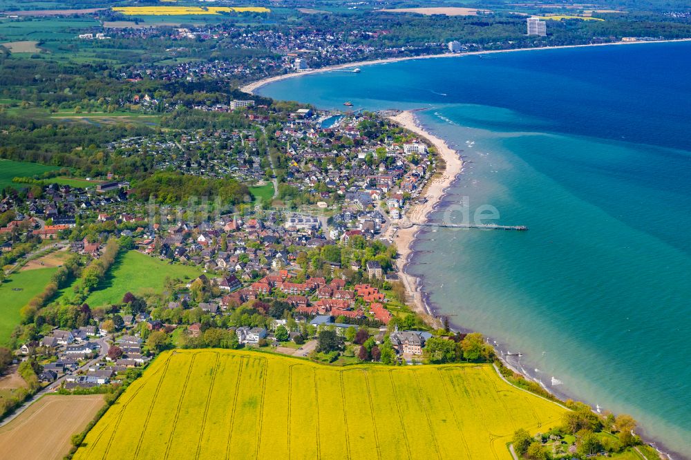 Niendorf von oben - Meeres-Küste der Ostsee in Niendorf/Ostsee im Bundesland Schleswig-Holstein, Deutschland