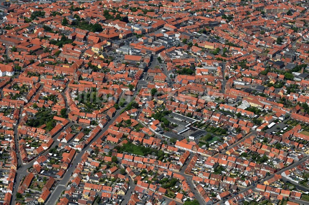 Ronne - Insel Bornholm aus der Vogelperspektive: Meeres-Küste der Ostsee in Ronne - Insel Bornholm in Region Hovedstaden, Dänemark