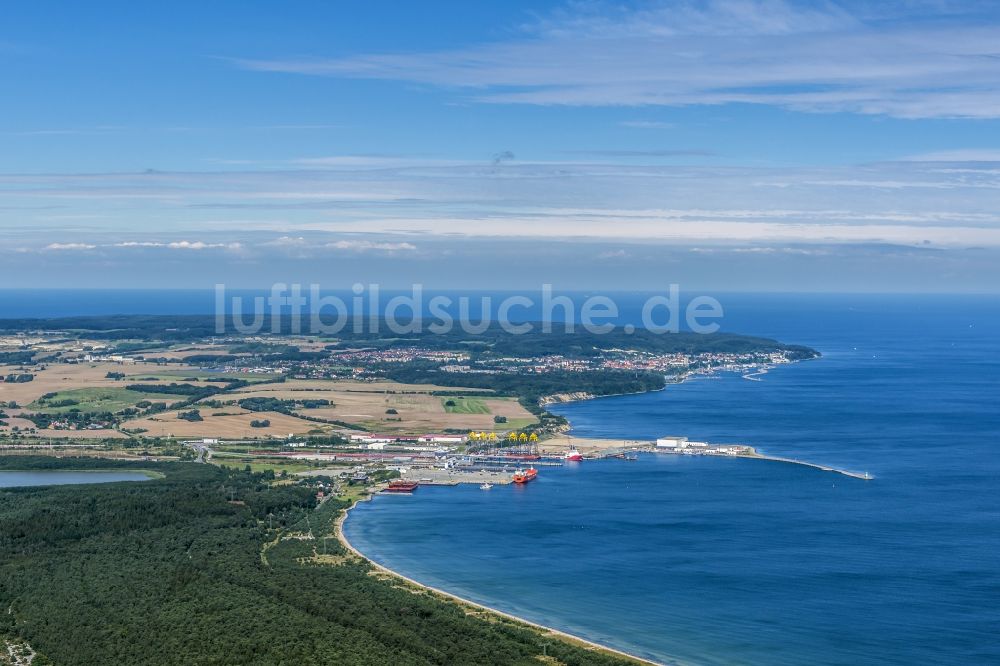 Luftaufnahme Sassnitz - Meeres-Küste Ostsee Sassnitz im Bundesland Mecklenburg-Vorpommern