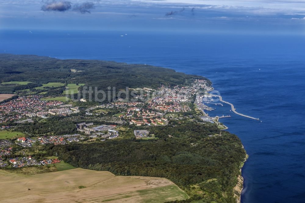 Luftbild Sassnitz - Meeres-Küste Ostsee Sassnitz im Bundesland Mecklenburg-Vorpommern