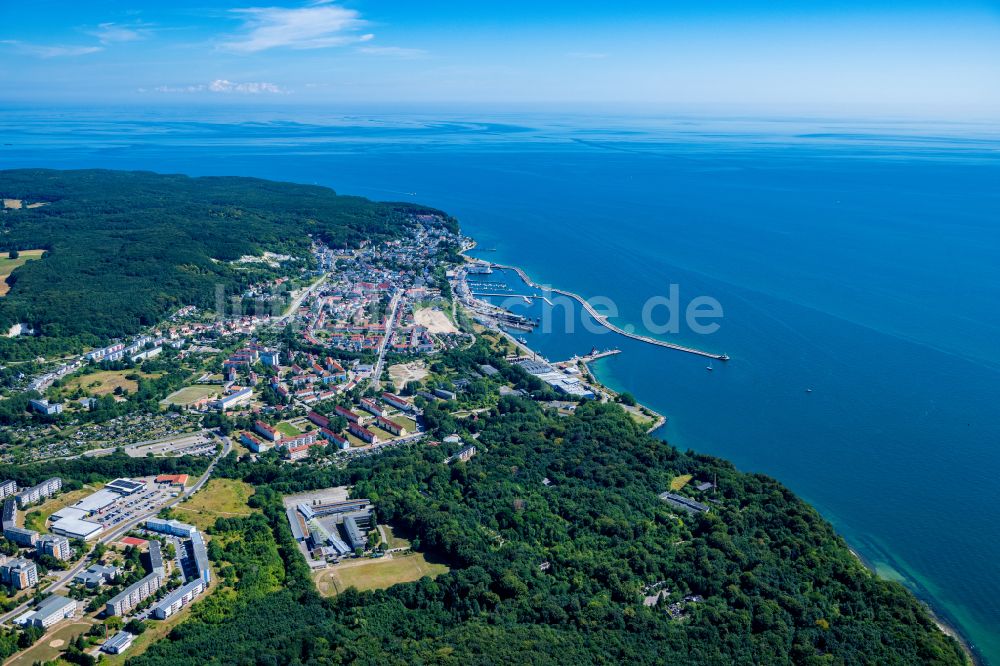 Luftbild Sassnitz - Meeres-Küste Ostsee Sassnitz im Bundesland Mecklenburg-Vorpommern