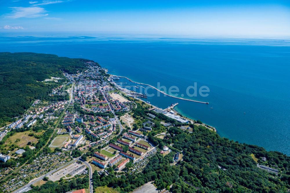 Luftaufnahme Sassnitz - Meeres-Küste Ostsee Sassnitz im Bundesland Mecklenburg-Vorpommern