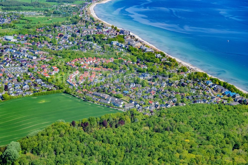 Luftbild Scharbeutz - Meeres-Küste der Ostsee in Scharbeutz im Bundesland Schleswig-Holstein