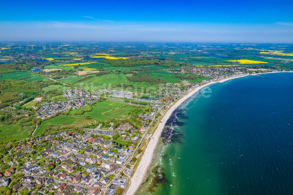 Luftbild Scharbeutz - Meeres-Küste der Ostsee in Scharbeutz im Bundesland Schleswig-Holstein