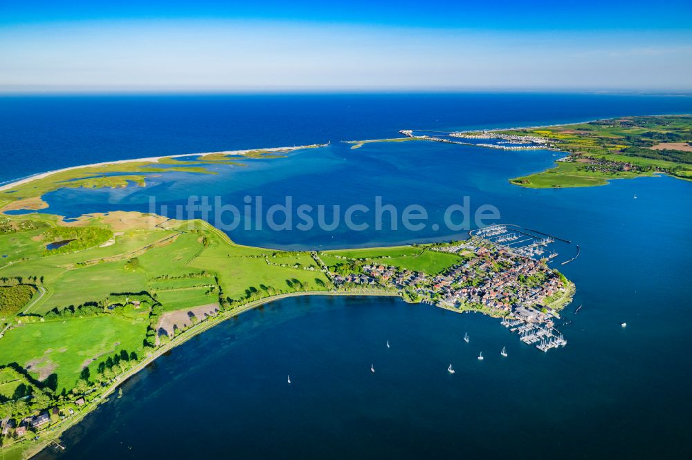 Luftbild Maasholm - Meeres-Küste der Ostsee Segelhäfen in Maasholm am Ufer der Schlei im Bundesland Schleswig-Holstein