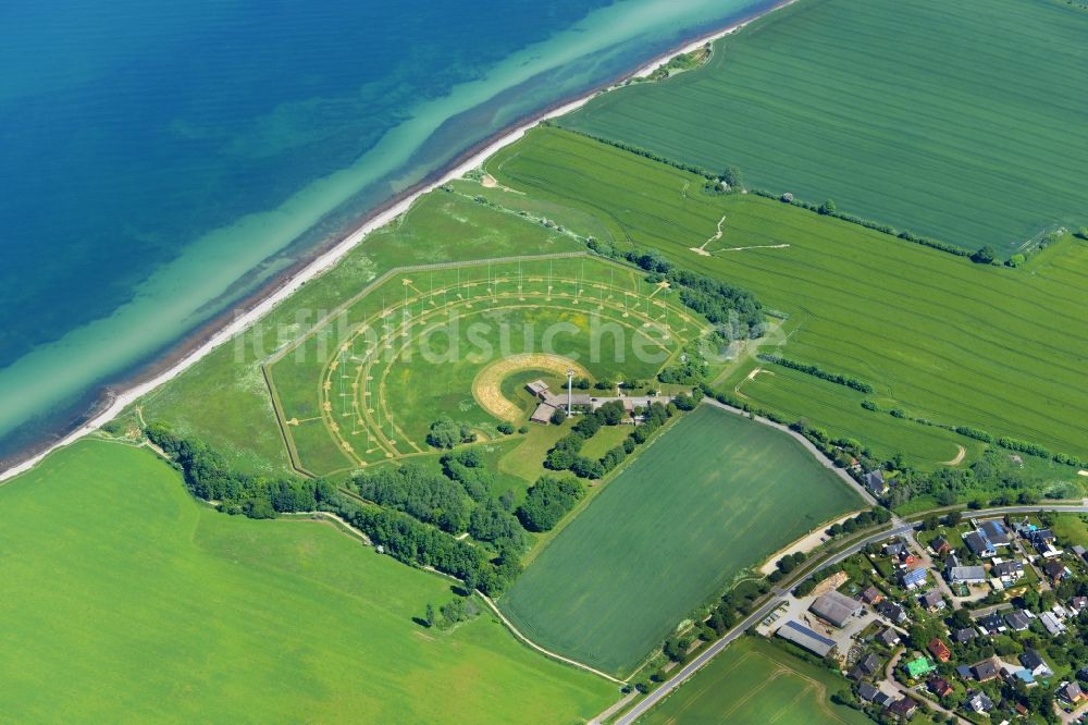 Stohl von oben - Meeres-Küste der Ostsee in Stohl im Bundesland Schleswig-Holstein