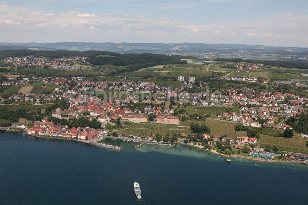 Meersburg aus der Vogelperspektive: Meersburg am Bodensee im Bundesland Baden-Württemberg