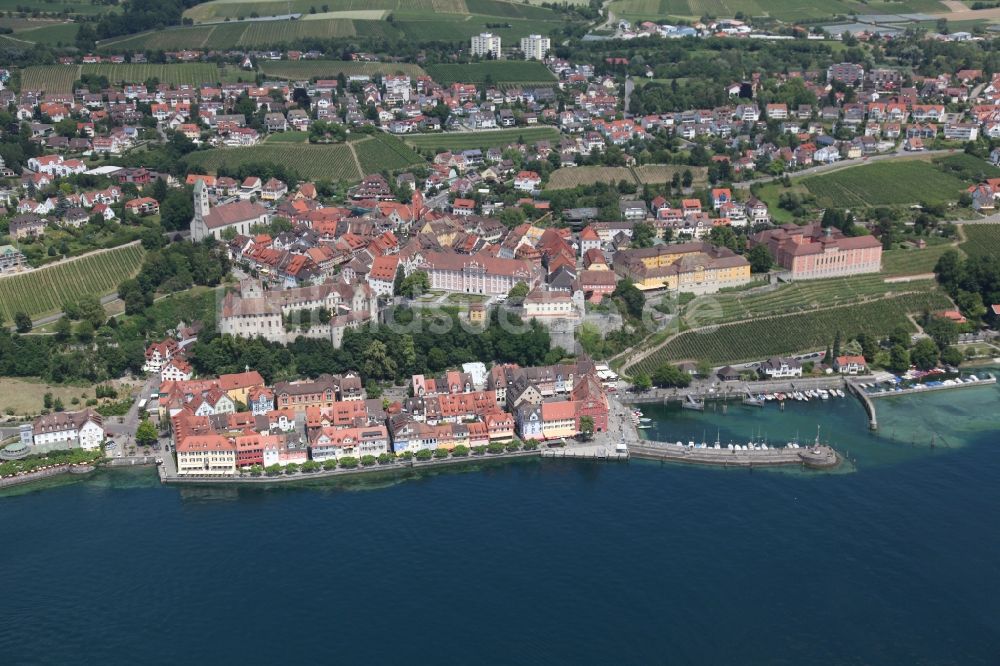 Meersburg von oben - Meersburg am Bodensee im Bundesland Baden-Württemberg