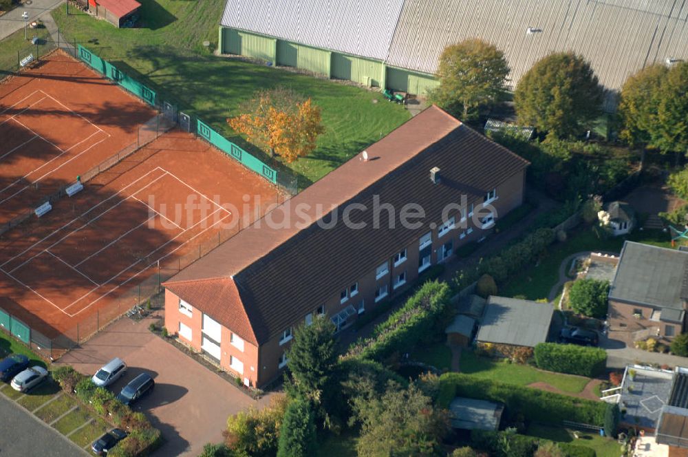 Kamen aus der Vogelperspektive: Mehrfamilien-Wohnhaus am Sportplatz an der Westicker Strasse 39 in 59174 Kamen