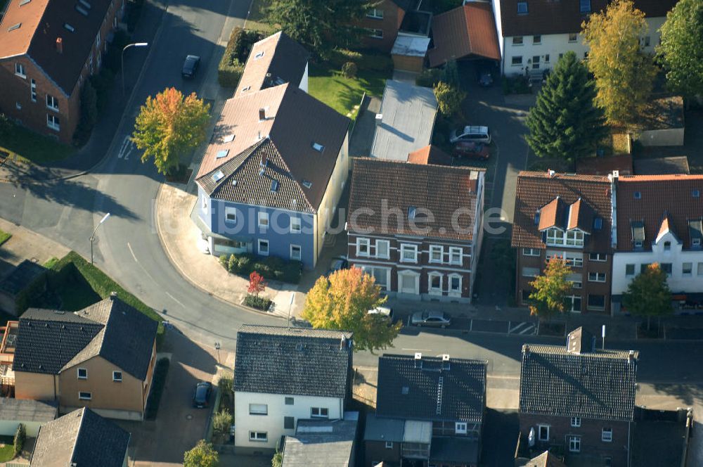 Kamen aus der Vogelperspektive: Mehrfamilien-Wohnhäuser an der Mittelstrasse 2a und 4 in 59174 Kamen