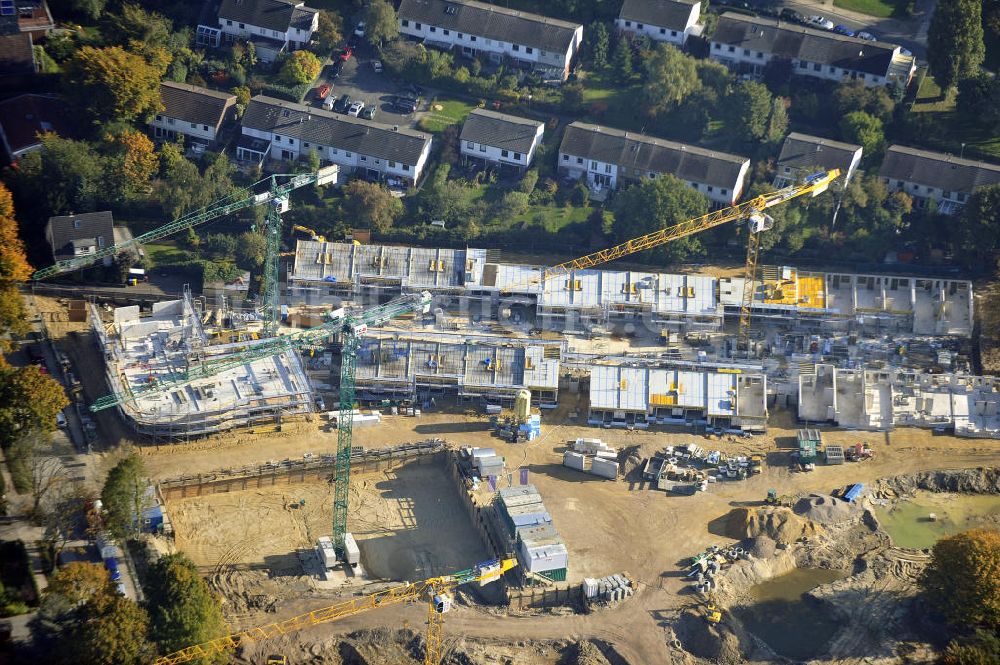 Hamburg - Lokstedt von oben - Mehrfamilienhaus- Neubau der cds Wohnbau Hamburg GmbH im Hamburger Stadtteil Lokstedt