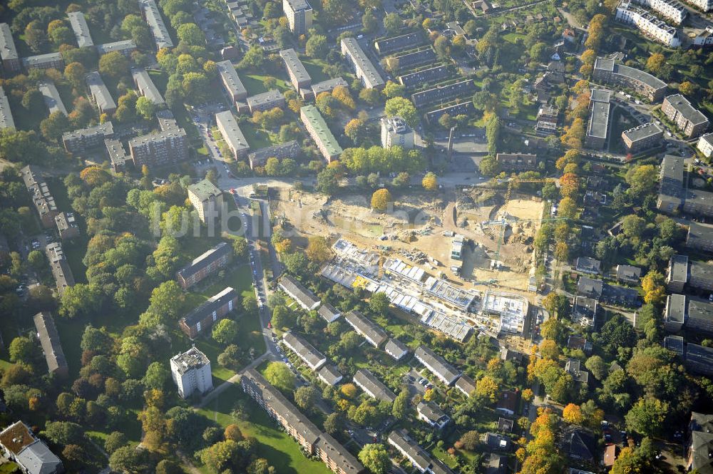 Luftaufnahme Hamburg - Lokstedt - Mehrfamilienhaus- Neubau der cds Wohnbau Hamburg GmbH im Hamburger Stadtteil Lokstedt