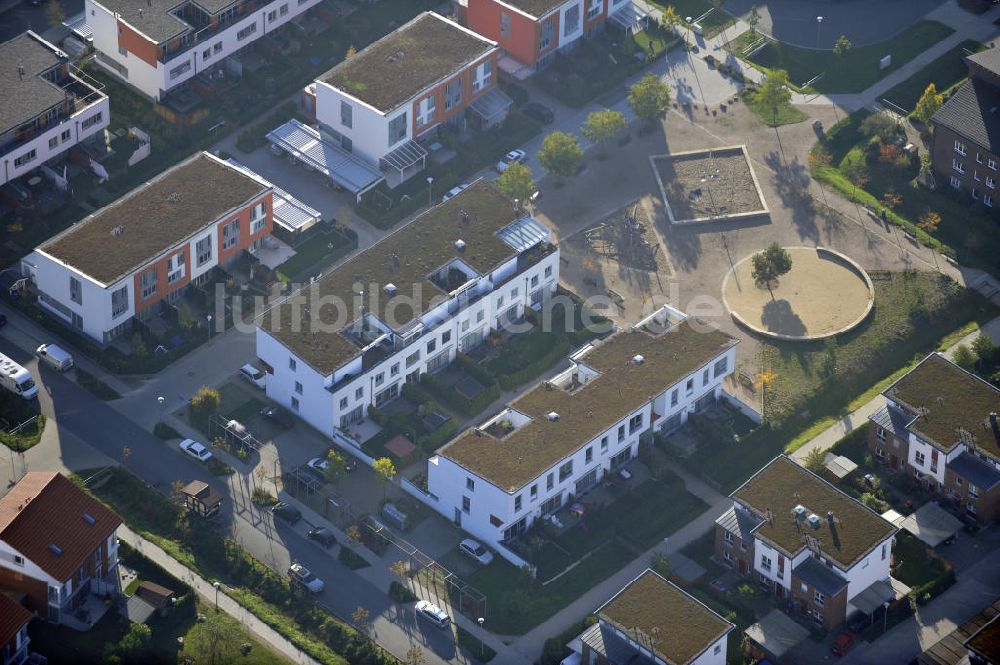 Luftaufnahme Hamburg - Rahlstedt - Mehrfamilienhaus- Neubau der cds Wohnbau Hamburg GmbH am Rahlstedter Kamp in Hamburg - Rahlstedt