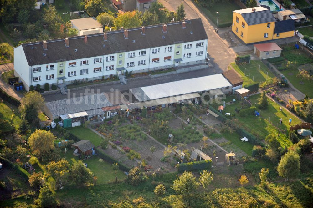 Osterburg aus der Vogelperspektive: Mehrfamilienhaus an der Weinbergstraße Ecke Blesestraße in Osterburg