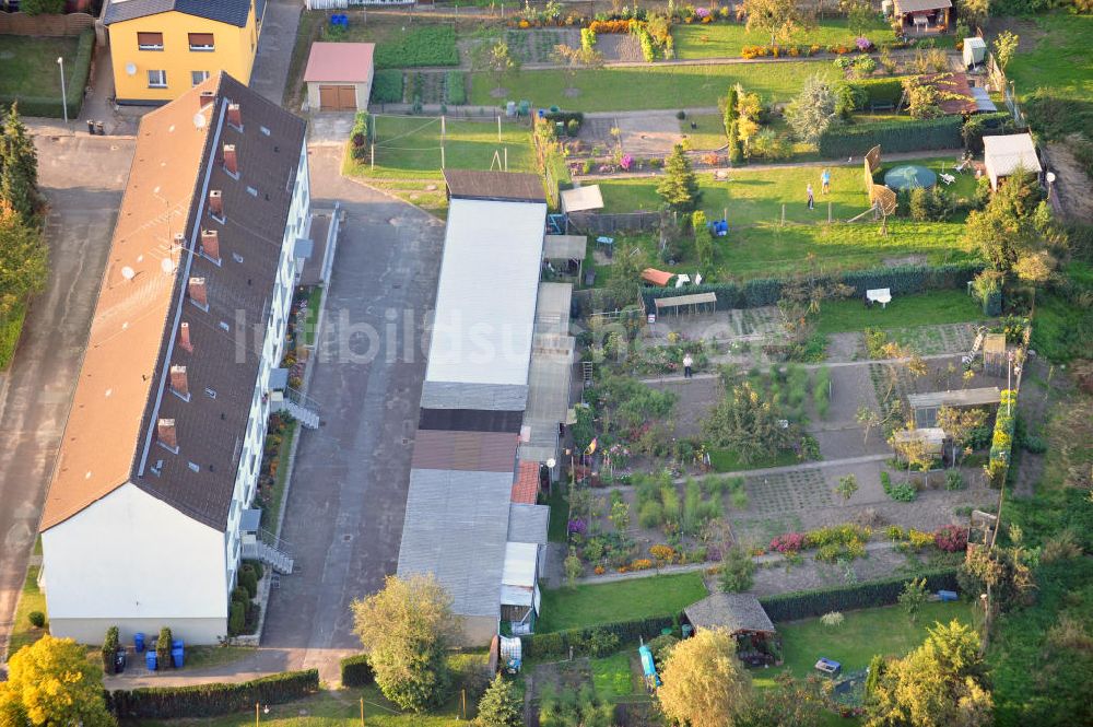 Luftaufnahme Osterburg - Mehrfamilienhaus an der Weinbergstraße Ecke Blesestraße in Osterburg