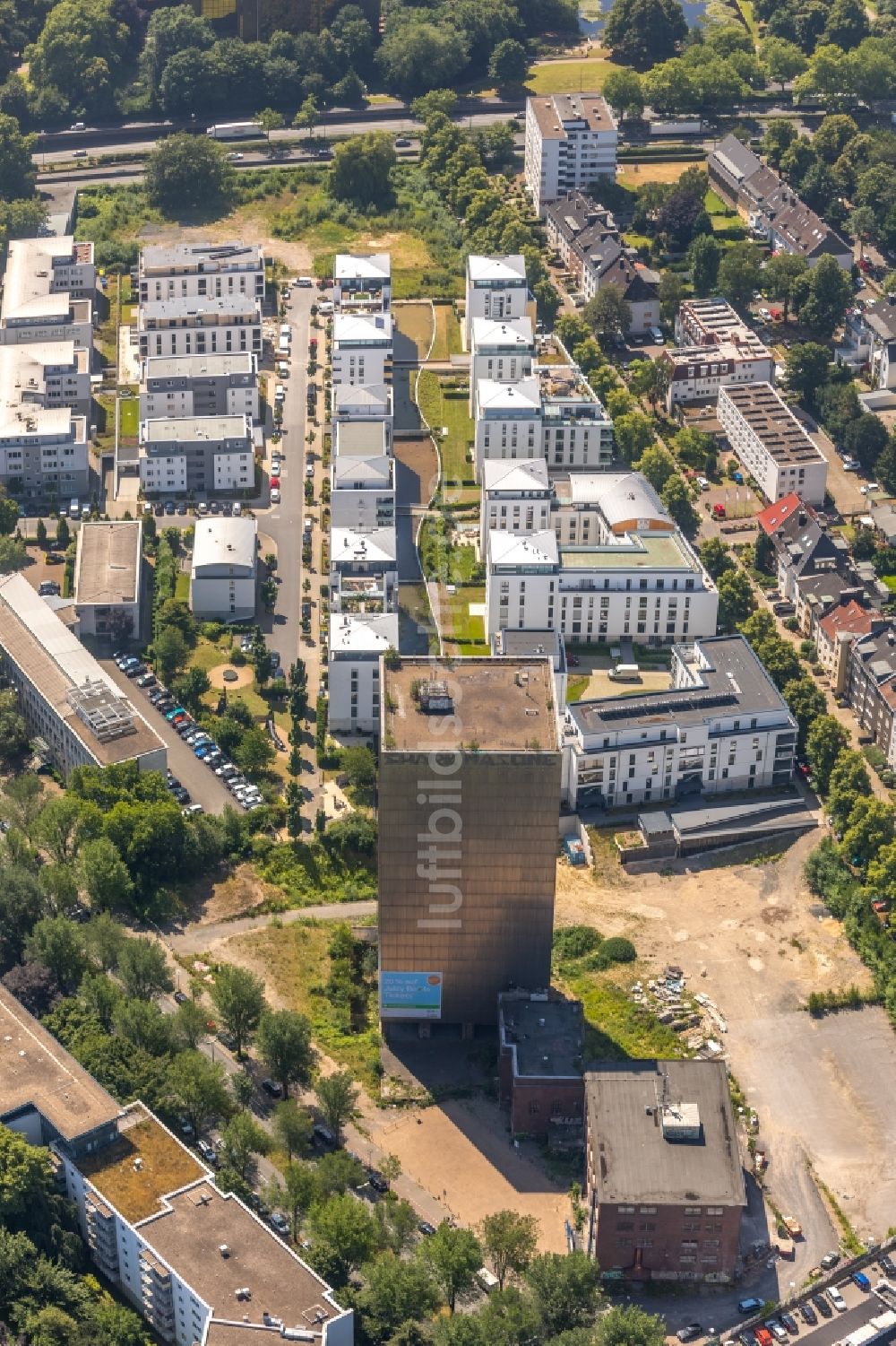 Dortmund von oben - Mehrfamilienhaus-Wohnanlage Märkische Straße - Benno-Jacob-Straße - Kronenstraße in Dortmund im Bundesland Nordrhein-Westfalen, Deutschland