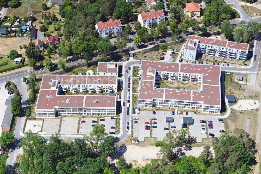 Luftbild Bernau - Mehrfamilienhaus-Wohnanlage Waldquartier in Bernau im Bundesland Brandenburg, Deutschland