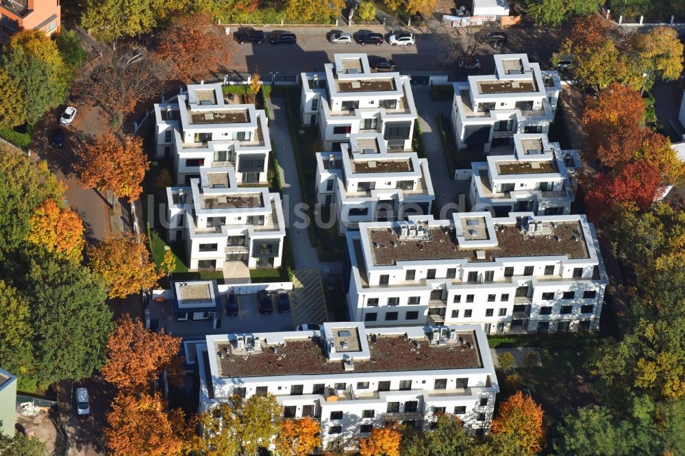 Luftaufnahme Berlin - Mehrfamilienhaus-Wohnanlage Westendpark in Berlin