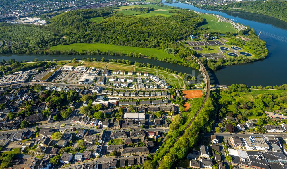 Luftbild Herdecke - Mehrfamilienhaus-Wohnanlage im Wohngebiet Ufer-Viertel im Ortsteil Westende in Herdecke im Bundesland Nordrhein-Westfalen