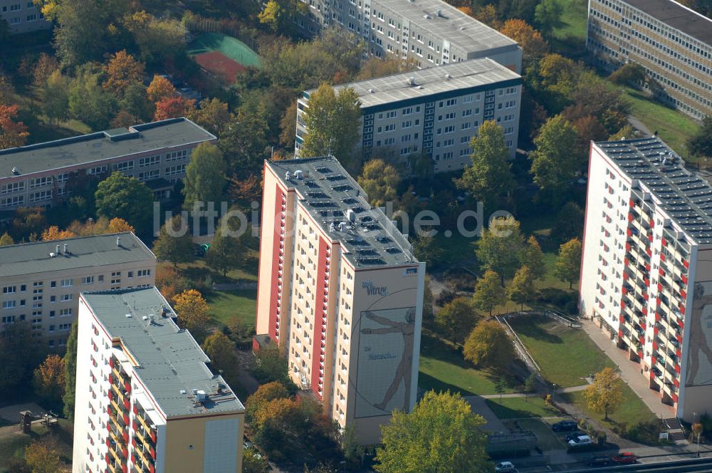 Berlin aus der Vogelperspektive: Mehrfamilienhaus- Wohngebiete nördlich der A10 / E55 in Berlin-Buch