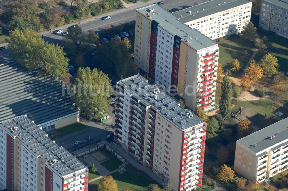 Berlin aus der Vogelperspektive: Mehrfamilienhaus- Wohngebiete nördlich der A10 / E55 in Berlin-Buch