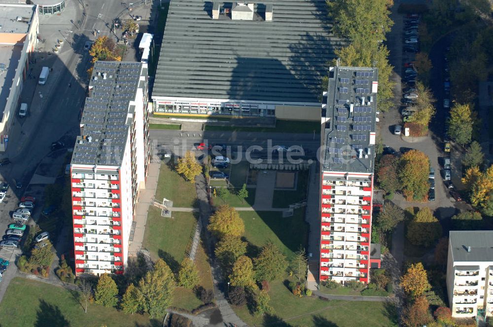 Luftbild Berlin - Mehrfamilienhaus- Wohngebiete nördlich der A10 / E55 in Berlin-Buch