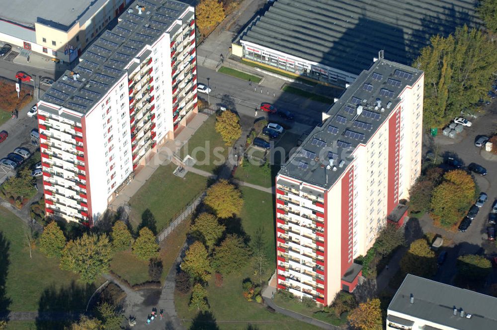 Berlin aus der Vogelperspektive: Mehrfamilienhaus- Wohngebiete nördlich der A10 / E55 in Berlin-Buch