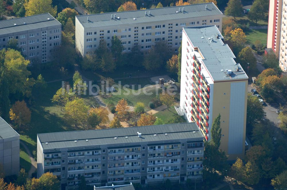 Berlin aus der Vogelperspektive: Mehrfamilienhaus- Wohngebiete nördlich der A10 / E55 in Berlin-Buch